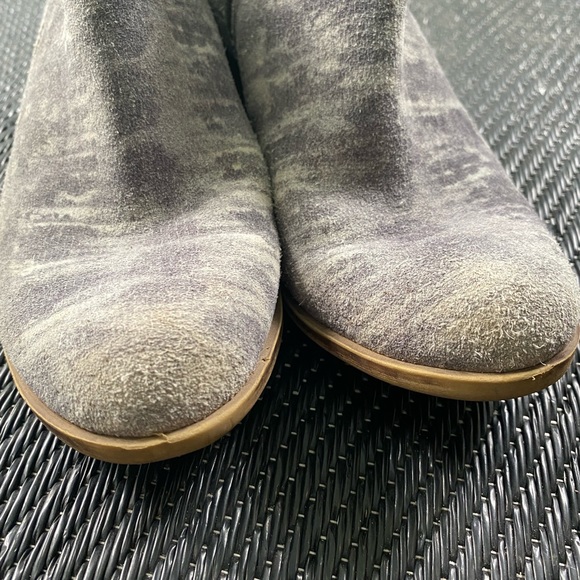 Lucky Brand Blue Grey Suede Booties - Picture 3 of 7